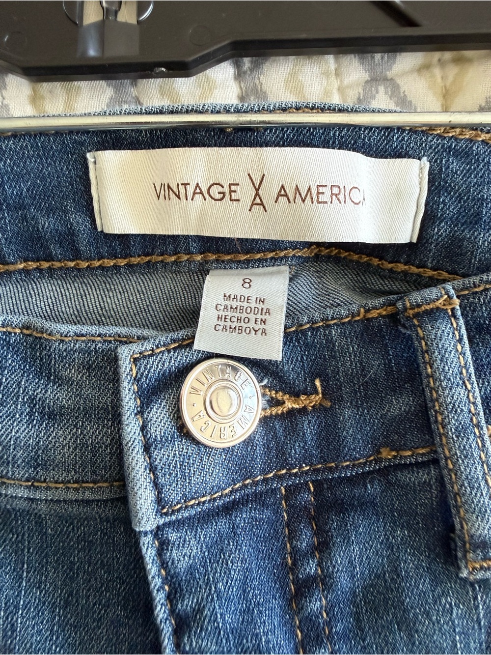 Vintage America Blue Denim Women's Jeans